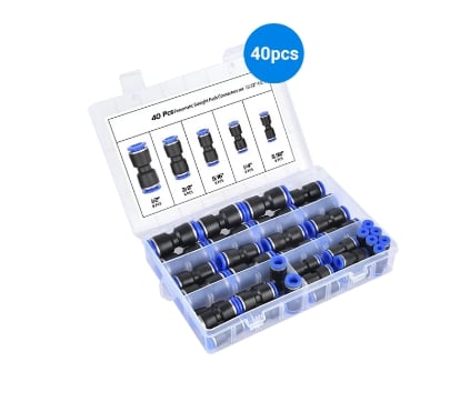 1/4 Inch Pneumatic Push-to-Connect Air Hose Fittings Kit ⚡🔧