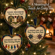 ✨ Heartfelt Stained-Glass Style Christmas Ornaments | The Perfect Holiday Gift for Everyone You Love ❤️🎄