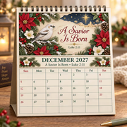 ✝️ 3D Christian Calendar 2027 | 12 Scripture Designs with Nature Scenes, Birds & Flowers for Faith-Filled Homes & Meaningful Gifts 🎁