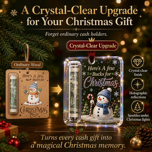 🔥LAST DAY 50% OFF-🎄Christmas Cash Gift Ornament- Make Cash Feel Like A Real Christmas Gift💵