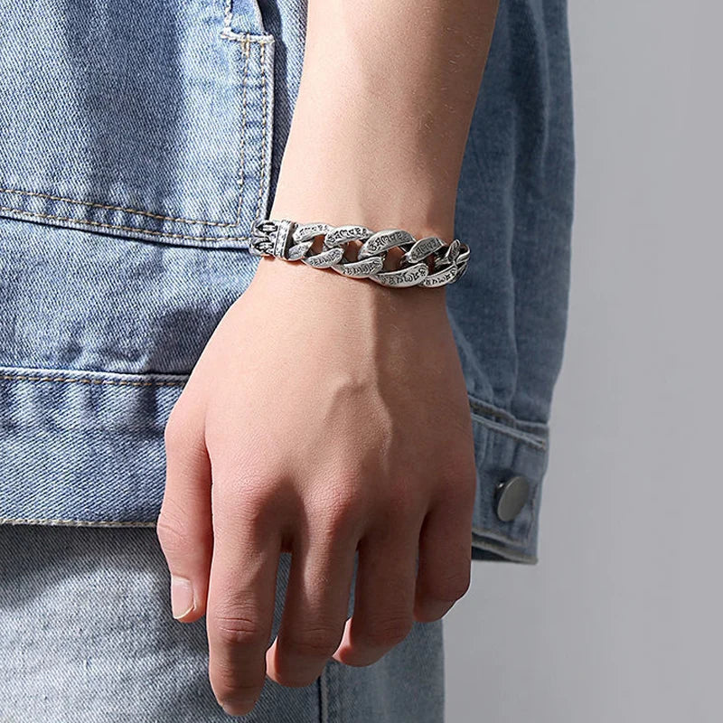 ✨ Vintage Motto Bracelet – Six-Syllable Design, Stylish and Meaningful ✨