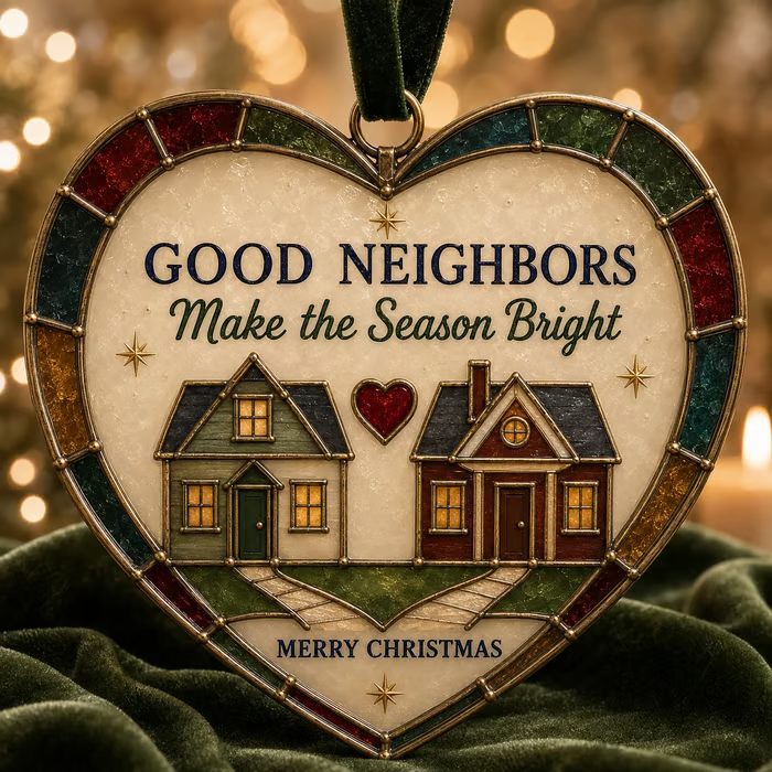✨ Heartfelt Stained-Glass Style Christmas Ornaments | The Perfect Holiday Gift for Everyone You Love ❤️🎄