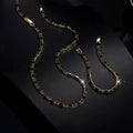 Jewelry set – necklace and bracelet, inlaid with cubic zirconia – trendy and versatile, perfect for everyday wear and special occasions 💪