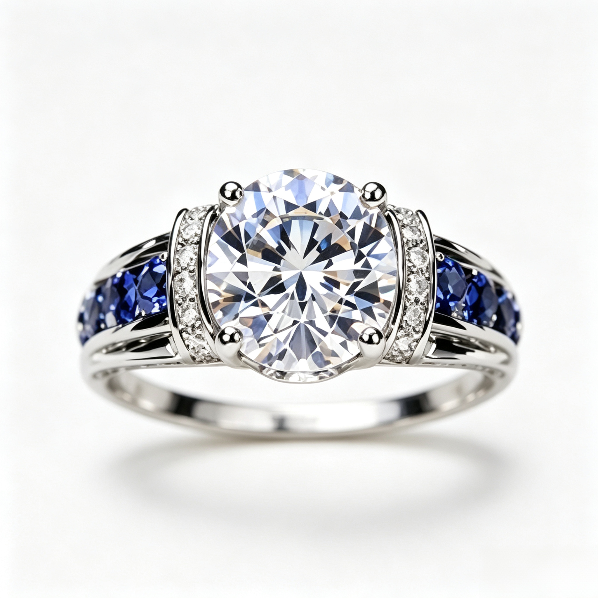 Elegant cubic zirconia ring