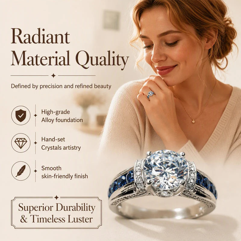 Elegant cubic zirconia ring