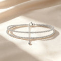 Double Layer Sparkling Wheat Chain Anklet