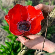 🛩️Last day promotion/🐦 Handmade Metal Flower Garden Stake – Bird Bath & Outdoor Decor for Nature Lovers 🌸