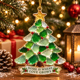 🎄 Sea Glass Christmas Blessing Ornaments
