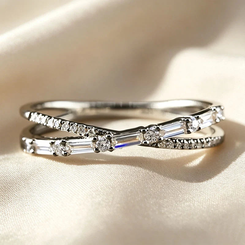 Minimalist Crisscross Ring