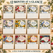 ✝️ 3D Christian Calendar 2027 | 12 Scripture Designs with Nature Scenes, Birds & Flowers for Faith-Filled Homes & Meaningful Gifts 🎁