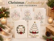 🌲 🪡 Christmas Hand Embroidery Card DIY Kit | Stitch Your Way Into the Christmas Spirit ✨ 🎁