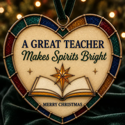 ✨ Heartfelt Stained-Glass Style Christmas Ornaments | The Perfect Holiday Gift for Everyone You Love ❤️🎄