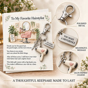 ✨ The "You Make a Difference" Appreciation Gift Set – Keychain & Greeting Card ✨