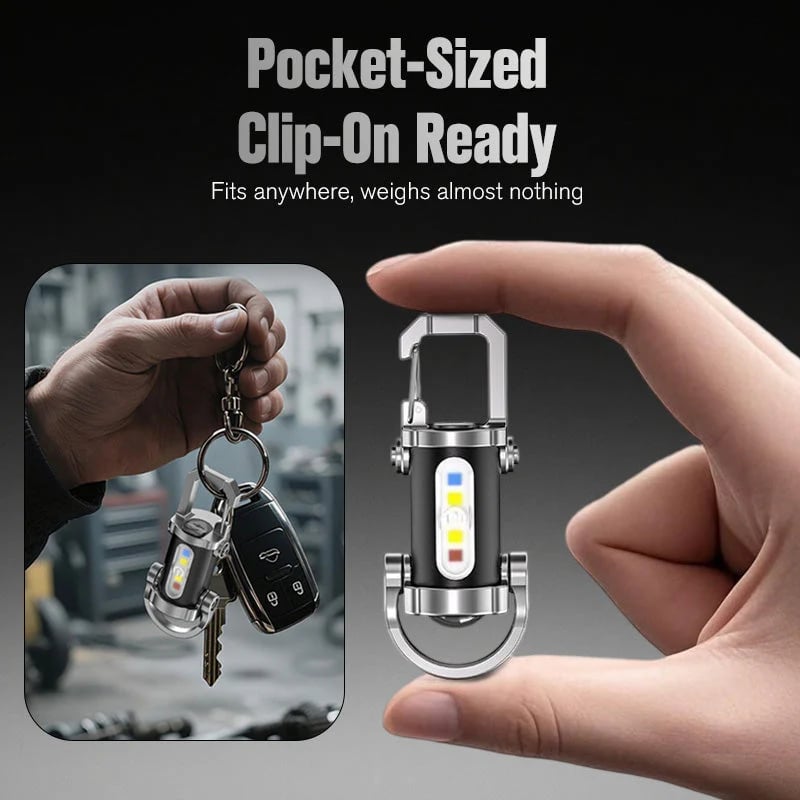 🔥Buy 1 gte 1 free🔥Portable Rechargeable Bright Keychain Flashlight