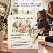 ✨ The "You Make a Difference" Appreciation Gift Set – Keychain & Greeting Card ✨