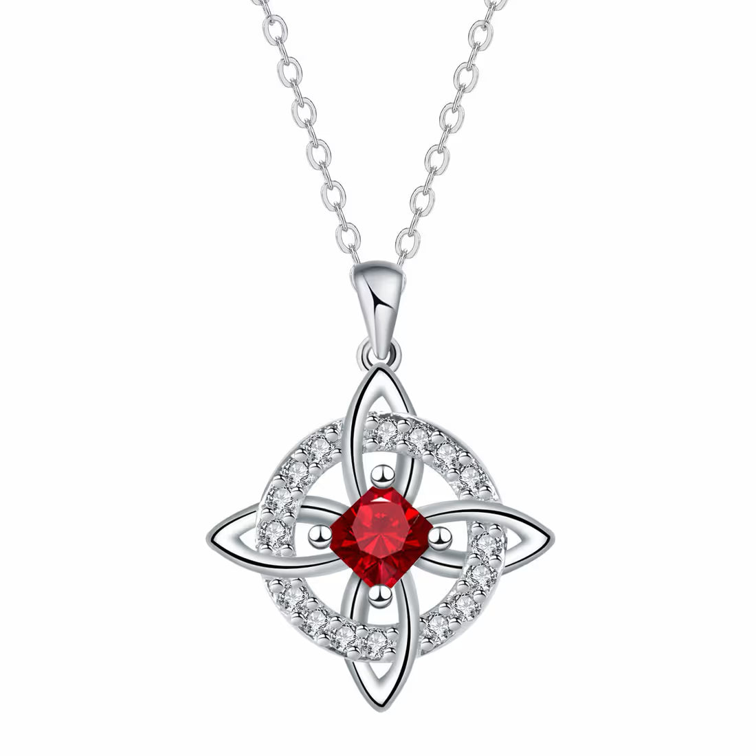 Mystical Birthstone Witches Knot Necklace – Natural Crystal🔮💞Protect Your Loved Ones