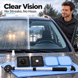 🚗🧼Dual Magnetic Car Windshield Cleaner | Streak-Free Auto Glass Cleaning Kit✨