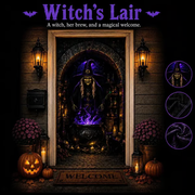 🔥🎃Halloween Portal Door Curtain – Realistic Spooky Door Decor