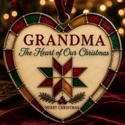 ✨ Heartfelt Stained-Glass Style Christmas Ornaments | The Perfect Holiday Gift for Everyone You Love ❤️🎄