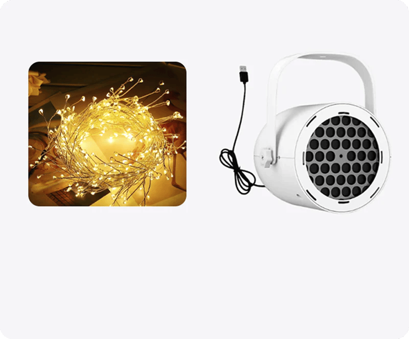 🎅Christmas Hot Sale🎁16-Pattern USB Christmas Projector Light