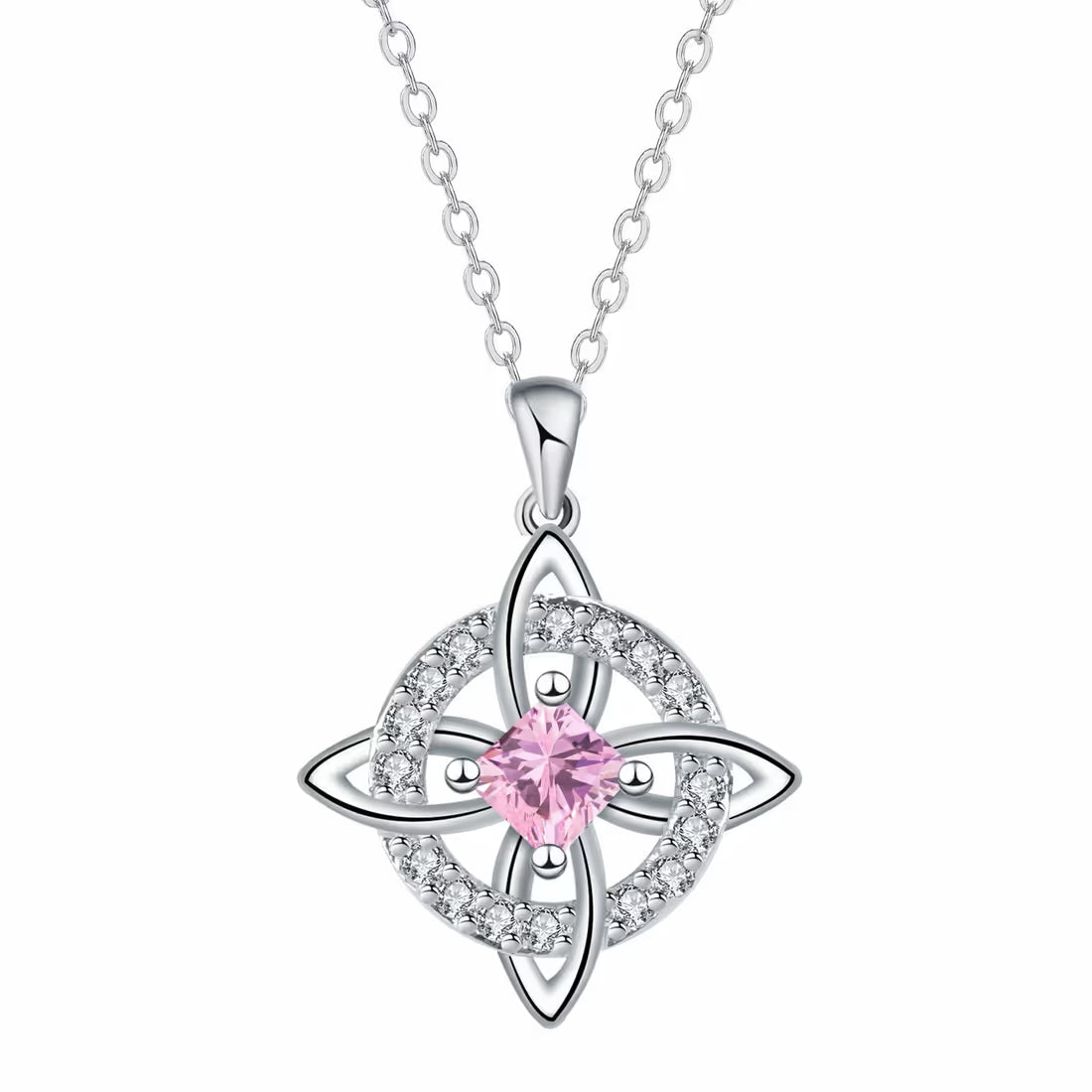 Mystical Birthstone Witches Knot Necklace – Natural Crystal🔮💞Protect Your Loved Ones