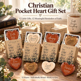 LAST DAY 49% OFF -  Christian Pocket Hearts Gift Set – 12 Faith-Filled Keepsakes of Love & Encouragement