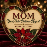 ✨ Heartfelt Stained-Glass Style Christmas Ornaments | The Perfect Holiday Gift for Everyone You Love ❤️🎄