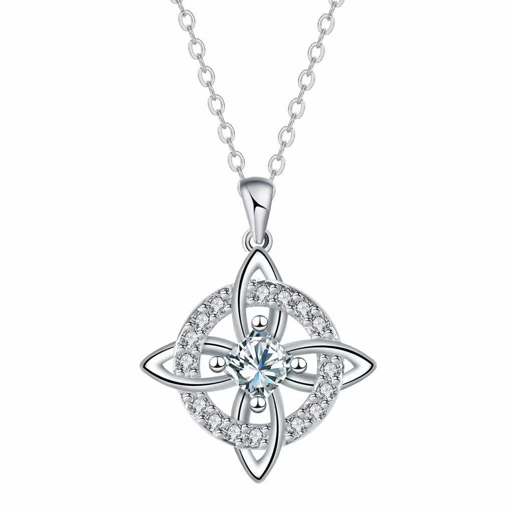 Mystical Birthstone Witches Knot Necklace – Natural Crystal🔮💞Protect Your Loved Ones