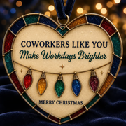 ✨ Heartfelt Stained-Glass Style Christmas Ornaments | The Perfect Holiday Gift for Everyone You Love ❤️🎄