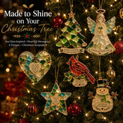 🎄 Sea Glass Christmas Blessing Ornaments