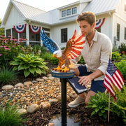 🔥Solar Eagle Garden Light – A Glowing Tribute to American Freedom