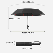 🥳2026 HOT SALE🥳💞50K+ SOLD! ☔💨 50% OFF! Windproof Auto Umbrella – 20 reinforced ribs flex in 50mph gusts without flipping. Teflon-coated fabric sheds rain instantly – built for Glasgow squalls to London drizzles! ✅💪