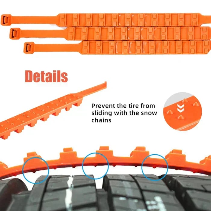 🔥2026 New Year Save 50% Off 🔥⛓️Universal Reusable Anti-skid Nylon Tire Chains❄️
