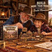 The Forgotten Frontier Ghost Town Advent Calendar  | 24‑Day Build‑Your‑Own Wild West Town Reusable Wooden Countdown