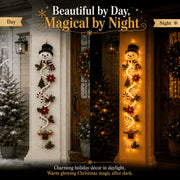 ⏳ Last Day 49% OFF – 🎄MerryCascade™ Glowing Christmas Door Hanger | 6 Festive Lighted Designs with Warm Glow. Dimensional Details & Space-Saving Vertical Décor ✨