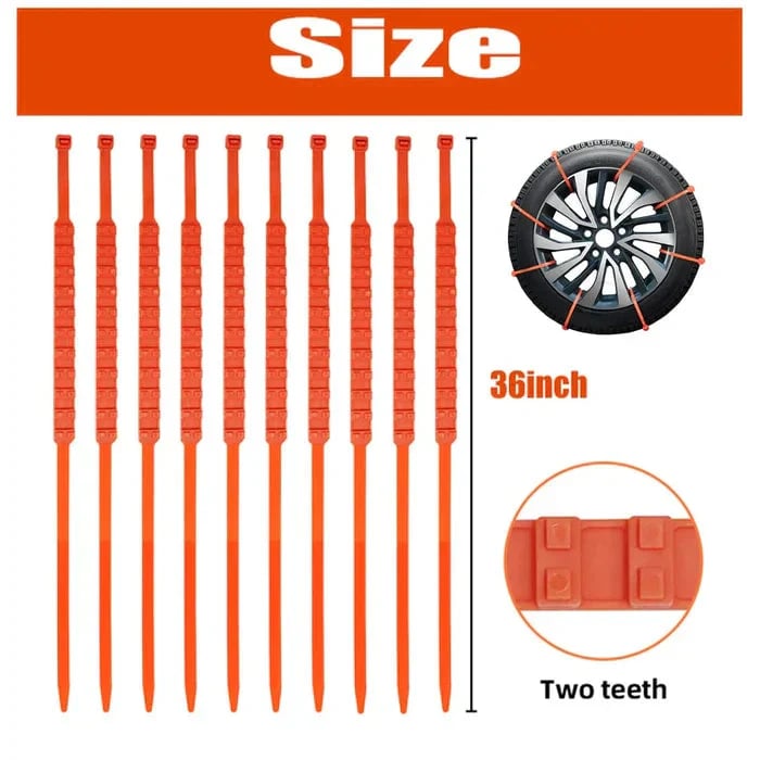 🔥2026 New Year Save 50% Off 🔥⛓️Universal Reusable Anti-skid Nylon Tire Chains❄️
