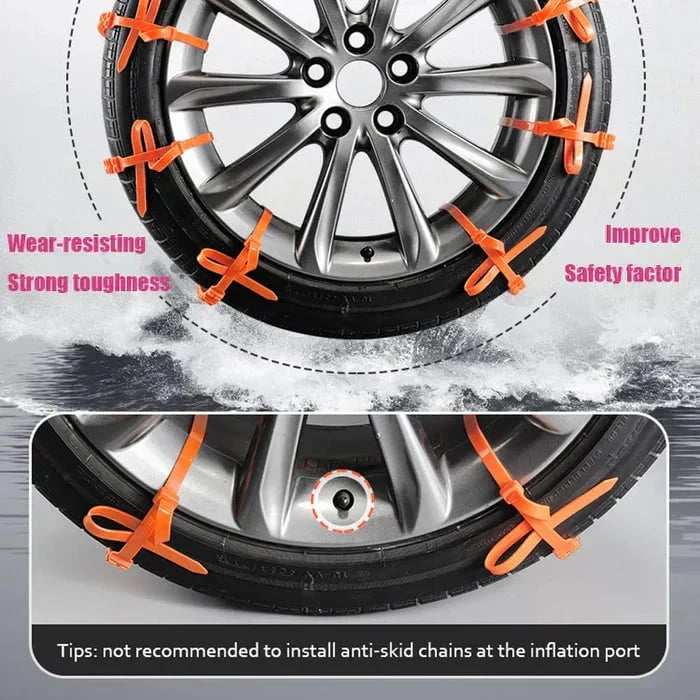 🔥2026 New Year Save 50% Off 🔥⛓️Universal Reusable Anti-skid Nylon Tire Chains❄️