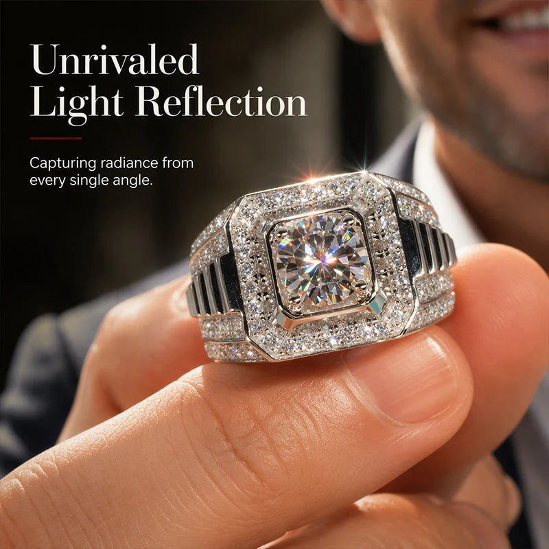 Elegant Shiny Square Halo Ring