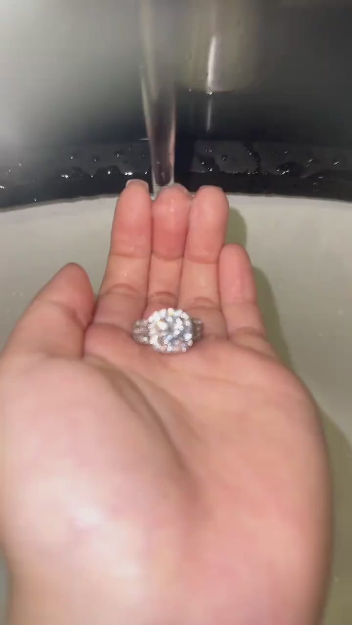 Women's Zircon Halo Ring