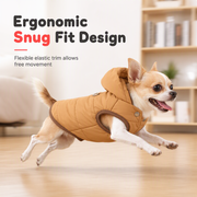 🐕 50% OFF! ✨ Hooded Dog Coat – Windproof Outer Layer. Thick Polar Fleece Lining & Built-In Harness Ring – Cozy Winter Protection for Small & Medium Pets 🧥